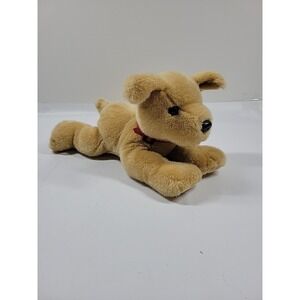 TY Classic Plush - SANDY the Dog 13" Golden Retriever 2004-Red Collar